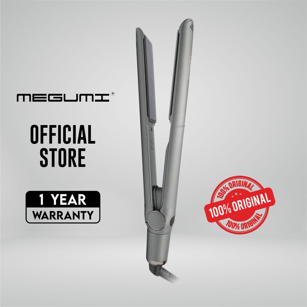 MEGUMI MGNT-7725X Nano Titanium 2in1– Ionic and Curly Hair Straigthtener Salon Professional Bergaran