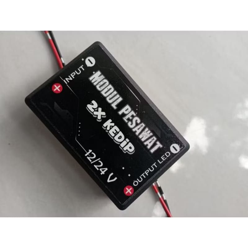 MODUL LAMPU BLITZ PESAWAT 2X KEDIP 12VOLT/24VOLT