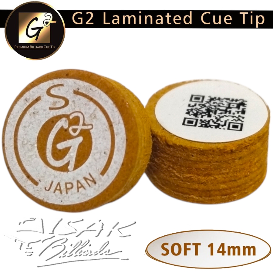 G2 Cue Tip S - Soft Japan Layer Obral Pool Billiard Biliard Stick