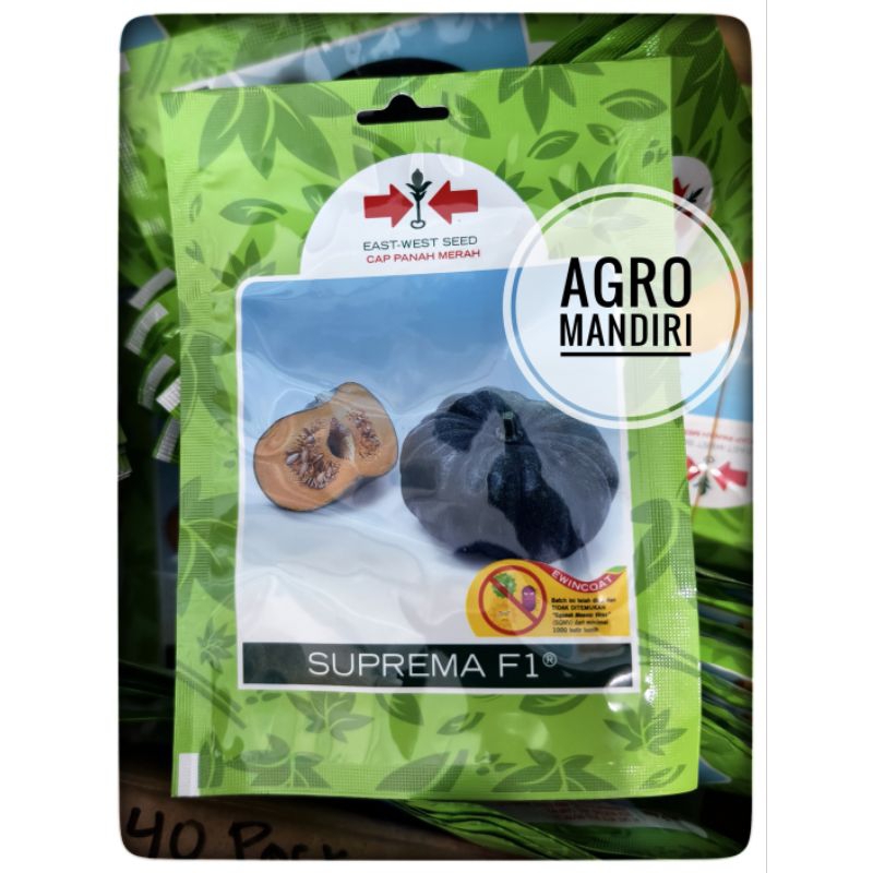 Bibit Benih Labu Waluh Suprema F1 40 Butir Kemasan Small Pouch Asli Pabrik