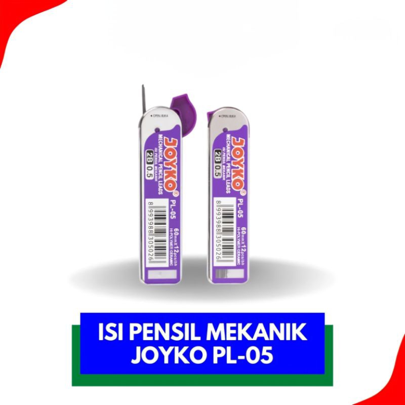 

ISI PENSIL MEKANIK JOYKO 2B 0.5MM PL-05