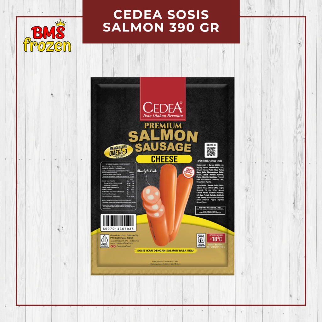 

BMS Frozen Mart | Cedea Sosis Ikan Salmon | Sosis Salmon