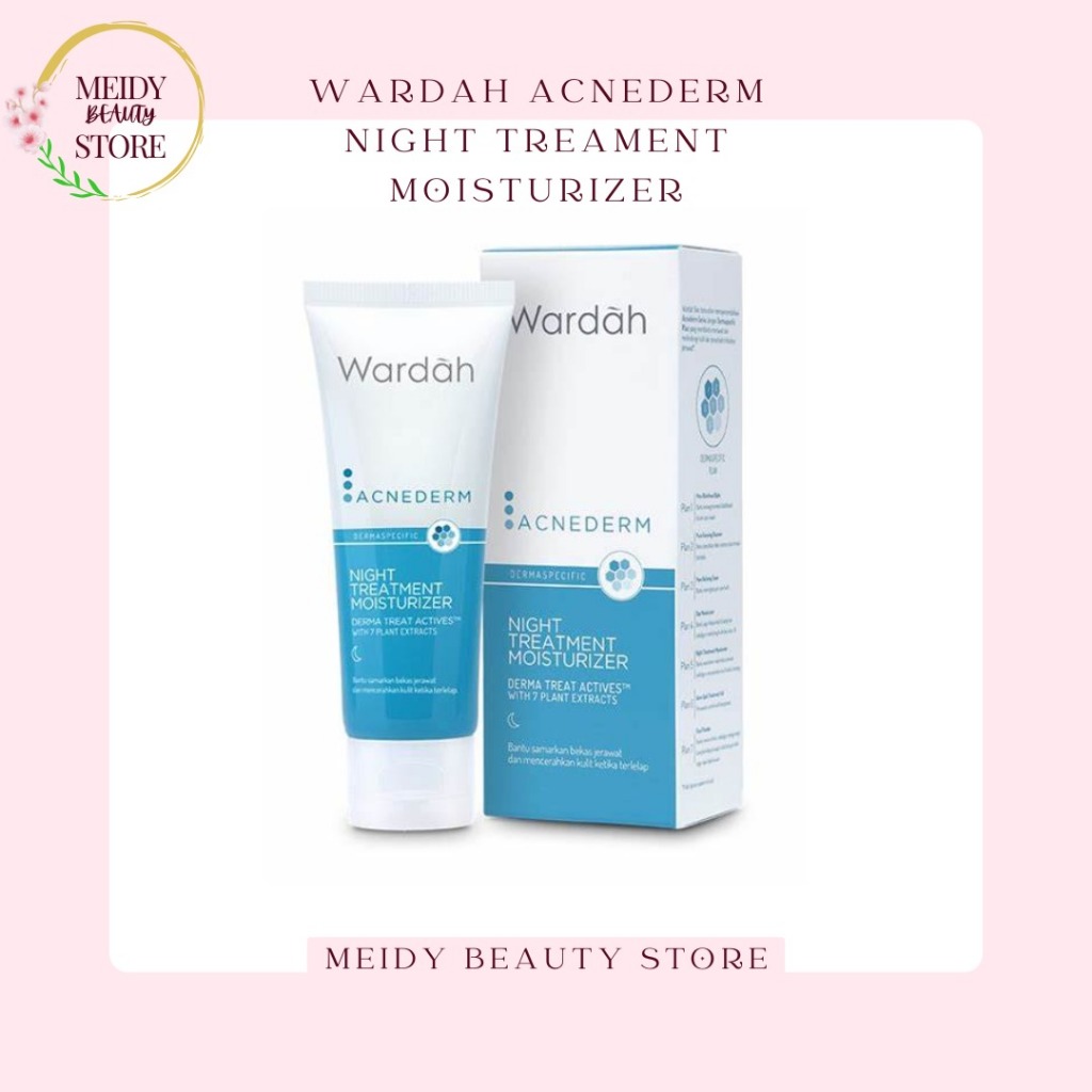 Wardah Acnederm Night Treatment Moisturizer