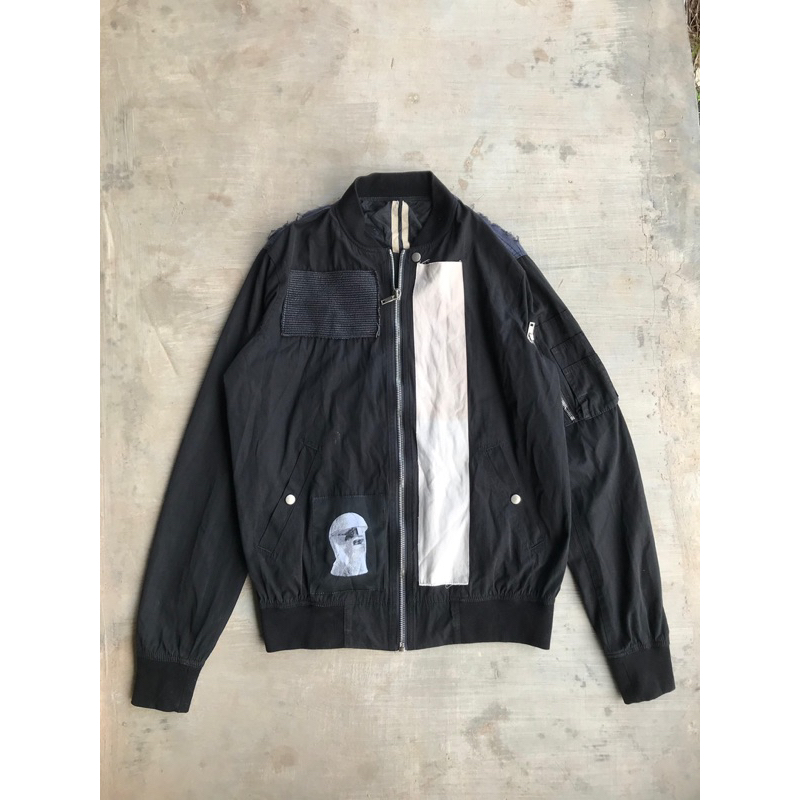 Rick Owens DrkShdw Patchwork Bomber Jacket