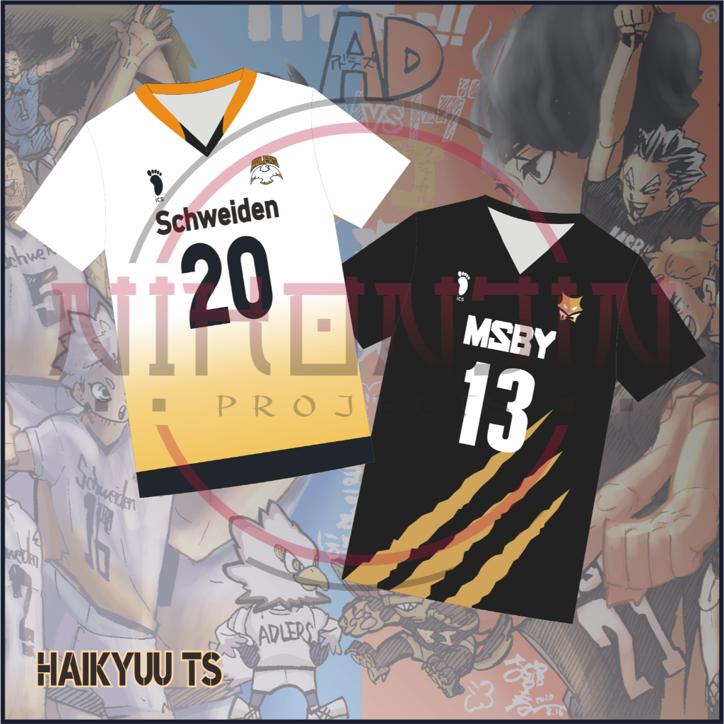 [PO] Jersey MSBY Black Jackals + Schweiden Adlers Haikyuu