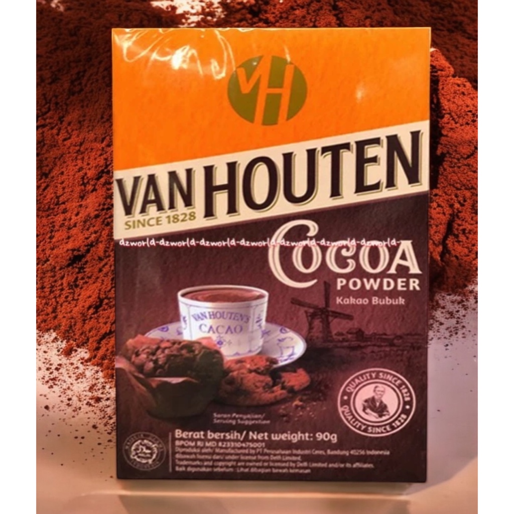 

Vanhouten Cocoa Powder 80gr Bubuk cocoa murni Coklat Kokoa Untuk Kue Van Houten Powders Tepung Halus