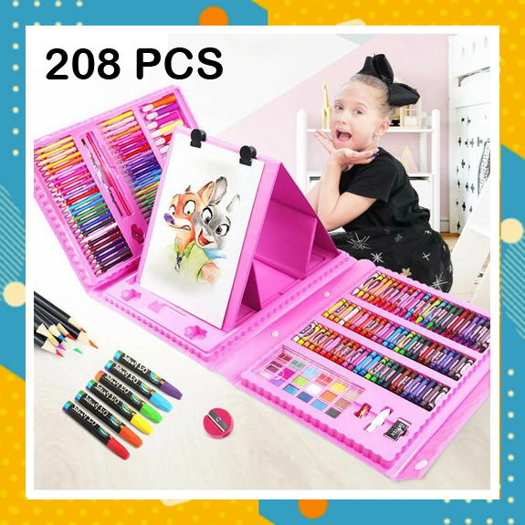 

Crayon Set 208 Pcs Pensil Warna Alat Menggambar Art Set Krayon Lengkap Sekolah AL7945A5