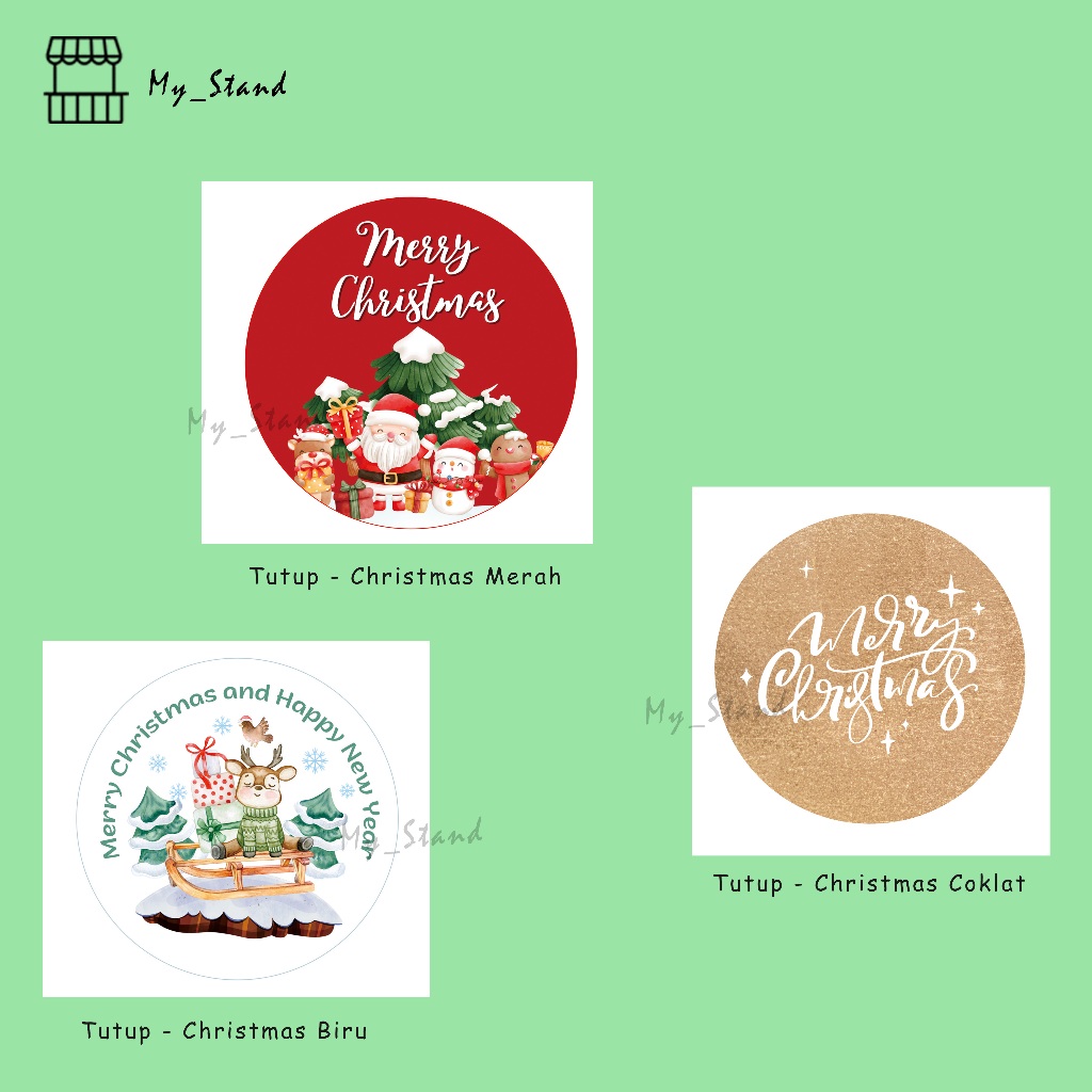 

Sticker Toples & Box Hampers NATAL Parcel Christmas Selamat Tahun Baru New Year Greetings Packaging