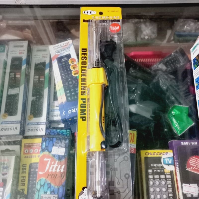 2in1 Sedotan Timah Elektrik + Solder Electric Desoldering Pompa Sedot