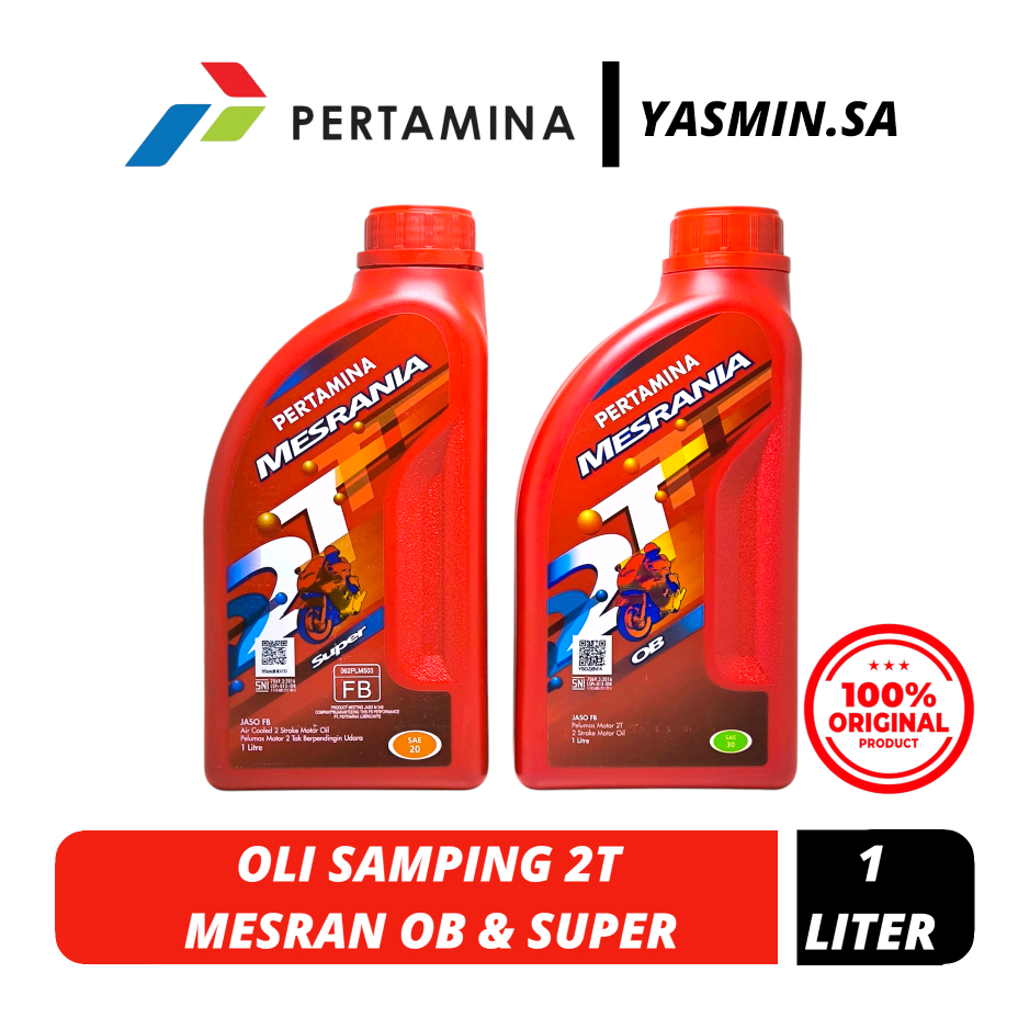 Oli Pertamina Mesran mesrania 2T Khusus Oli Campur Samping Jamin Original