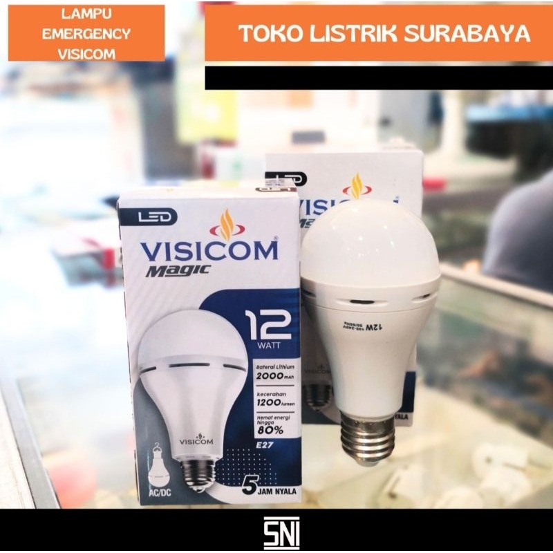 LAMPU LED VISICOM MAGIC EMERGENCY 12W,18W,23W