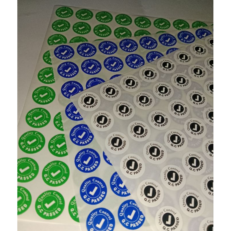

Stiker Quality Control Bulat Ukuran 1,5 cm