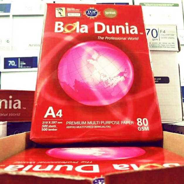 

KODE M9U Kertas A4 8 Gram Bola Dunia