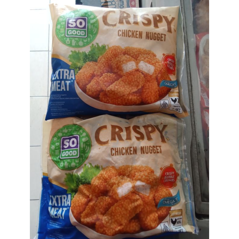 

PROMO!! SO GOOD CRISPY CHICKEN NUGGET 400GR