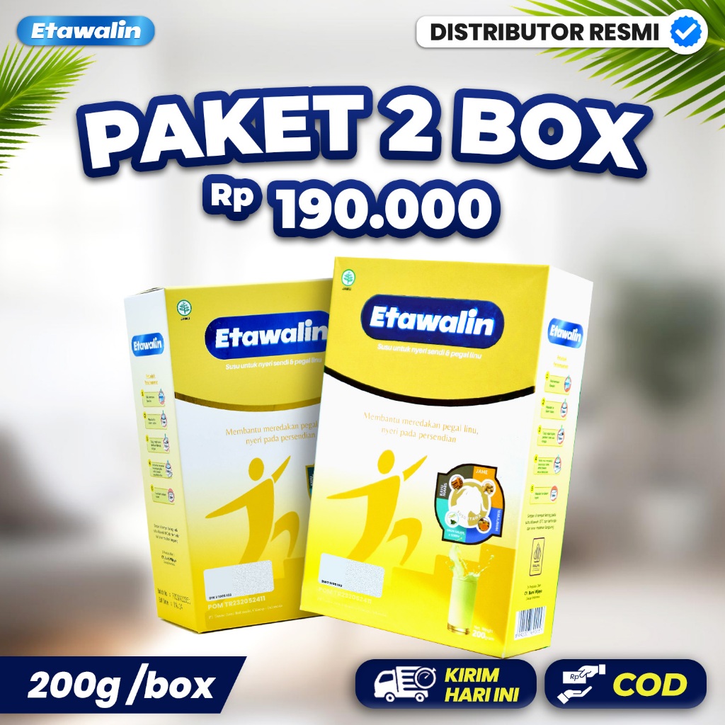 

Etawalin Paket 2 Box Susu Kambing Etawalin Asli Original Atasi Nyeri Sendi Sakit Lutut Rematik Dan Asam Urat