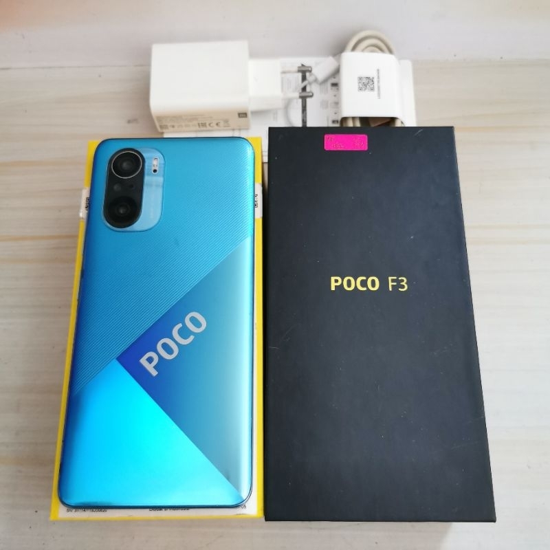 POCO F3 ram 6GB 128GB Blue Bekas - Fullset Resmi - second