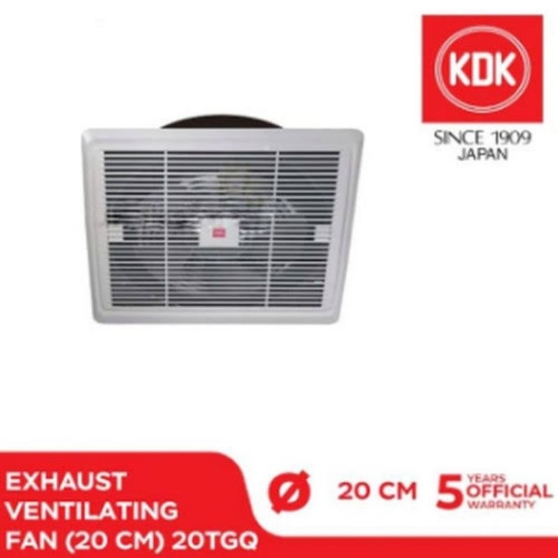 CEILLING EXHAUST FAN KDK 20 TGQ / EXHAUS FAN PLAFON KDK 20 TGQ / CELLING EXHAUST FAN KDK 8 INCH 20 T