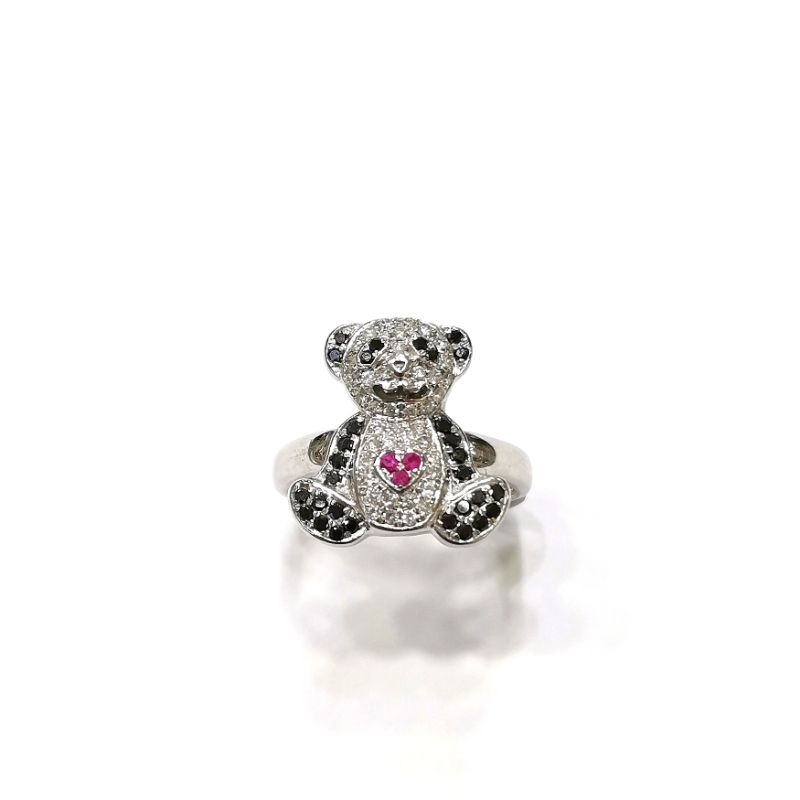 Cincin Diamond Bear Lucu (GR 875)