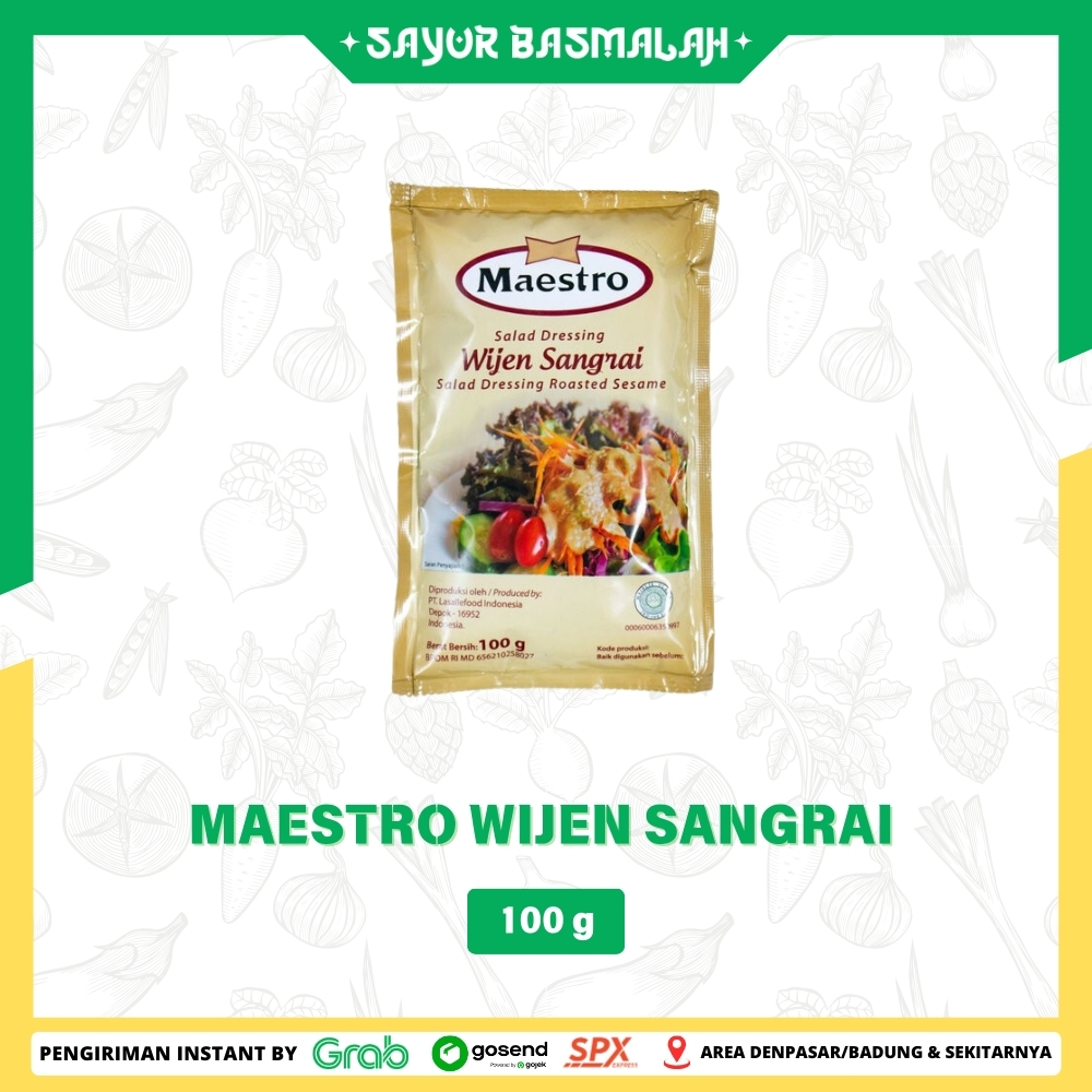 

Maestro Wijen Sangrai 100g - Sayur Basmalah