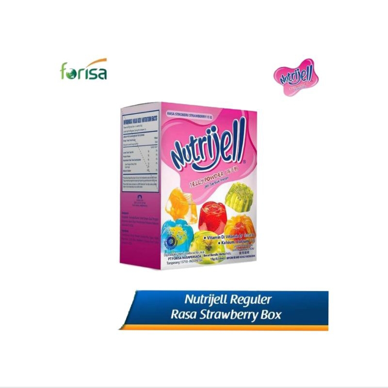 

Nutrijell Jeli Serbuk Instan - Rasa Stroberi (1 box/12 sachet)