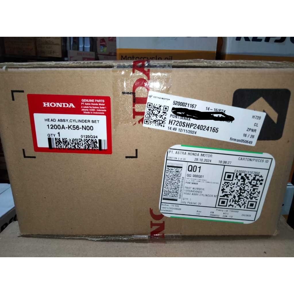 Head Assy Sonic 150 & New CBR 150R / 1200A-K56-N00 original ahm