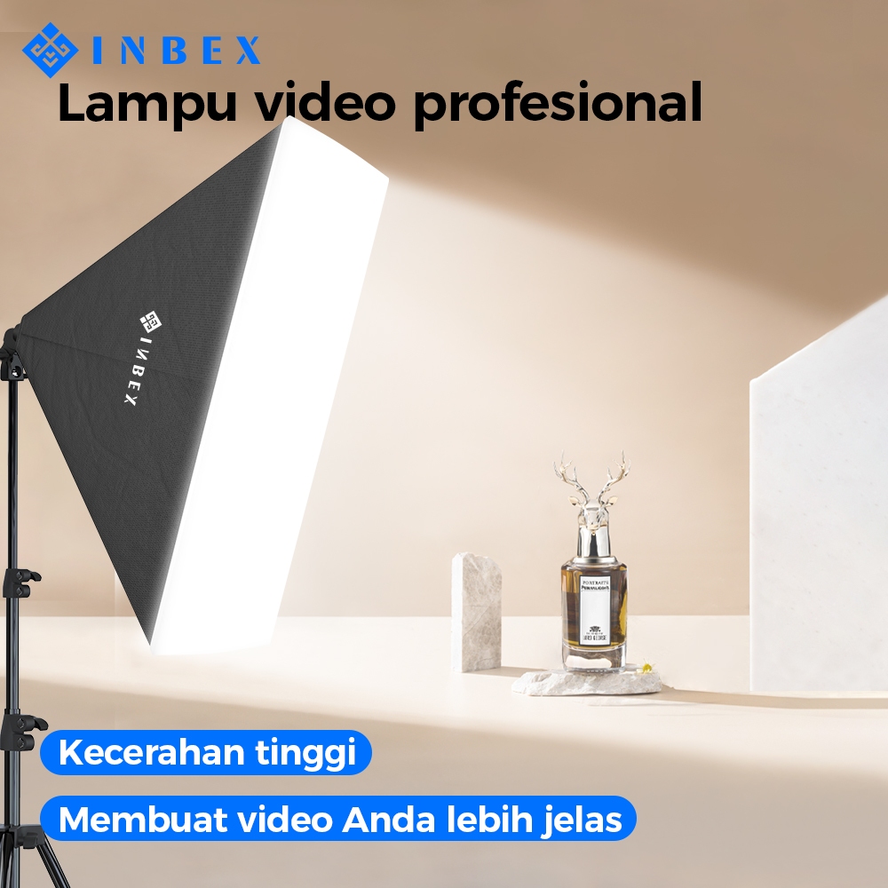 PROMO [k] INBEX Softbox Lighting Studio Softbox Lighting untuk Live Streaming Studio Lighting/Potret