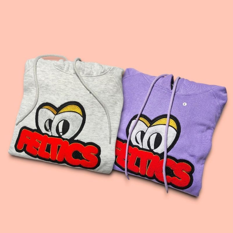 SWEATER HOODIE PULLOVER FELTICS EYE LOGO TOWEL BORDIR PREMIUM UNISEX HOODIE TEBAL FULL TAG
