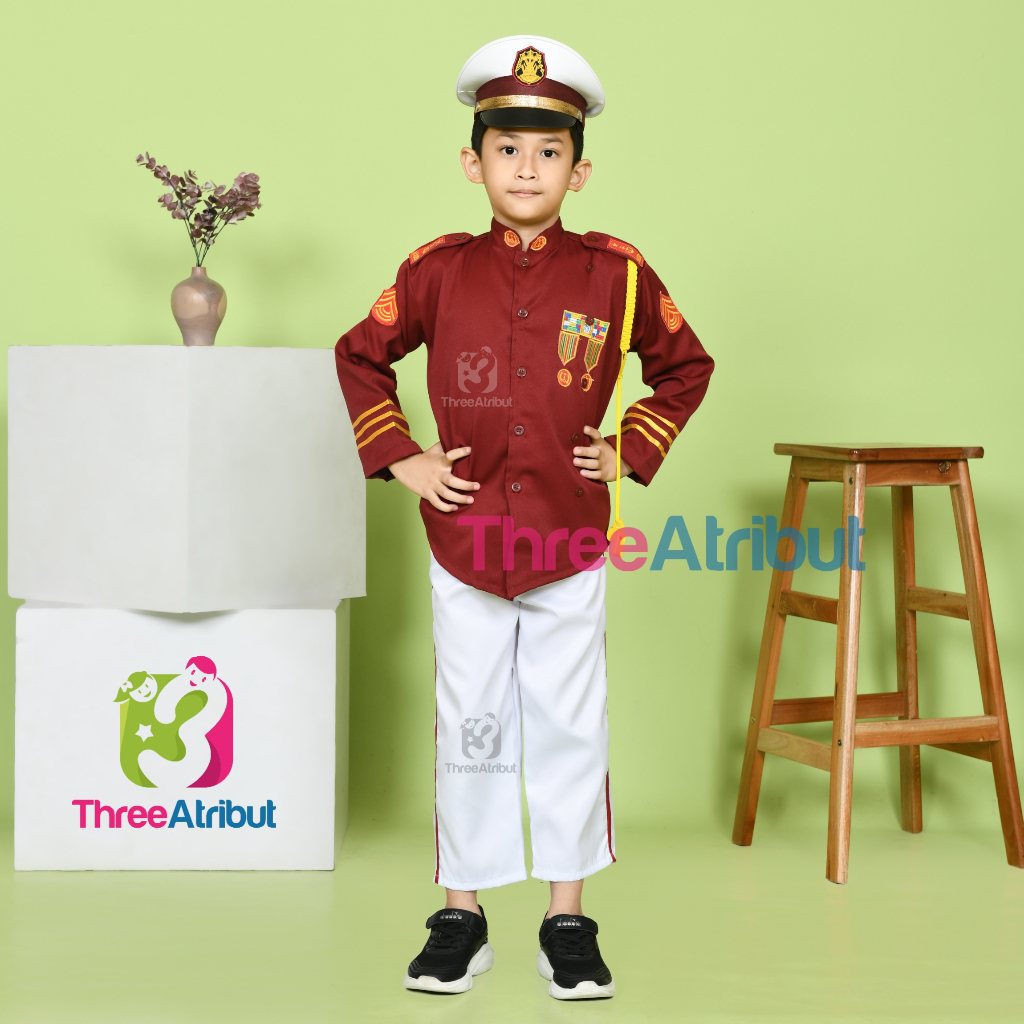 Baju Taruna Akpol Anak Laki Laki Perempuan Baju Seragam Profesi Anak Kostum Karnaval Premium