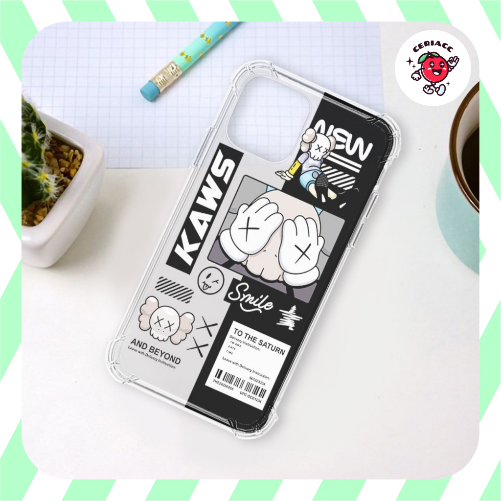 New PRINTING ANTICRACK Kaws case case samsung A06 4g 5g A14 a54 a03 core a13 a53 a73 m52 s20 s21+ ul
