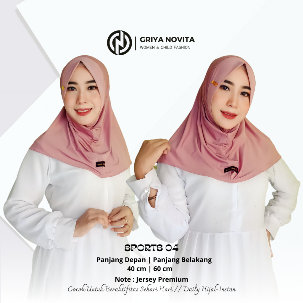 Hijab SPORTS 04 | Jilbab Olahraga | Kerudung Olahraga | Hijab Sports Novita Hijab