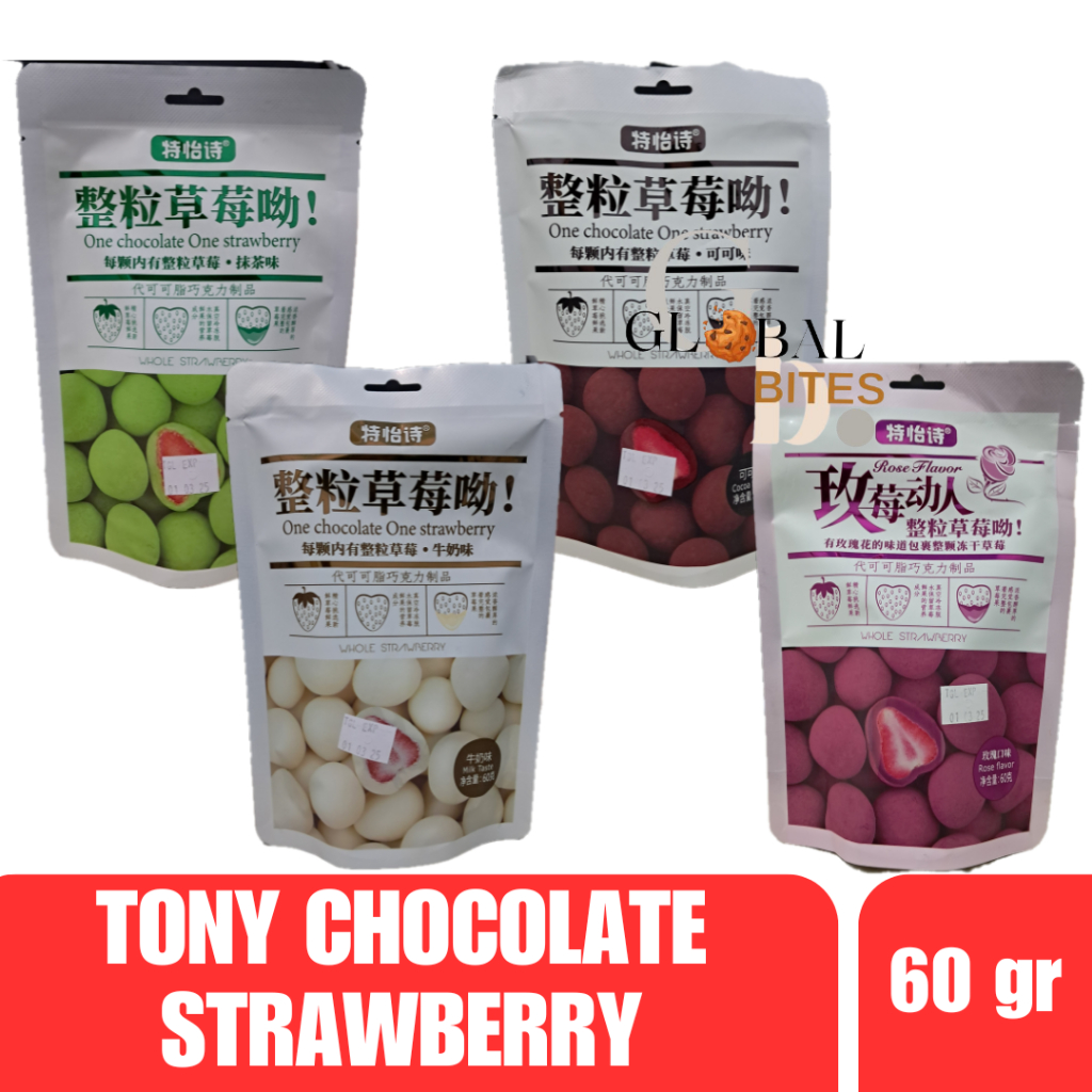 

Tony's Chocolate Coklat Buah Rose Vanilla Strawberry Chocolate