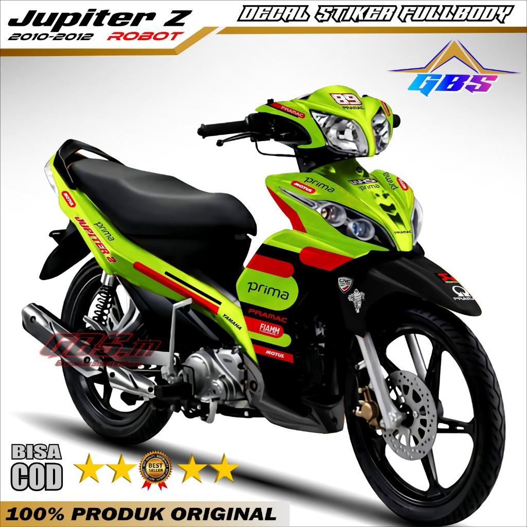 Decal Stiker Variasi Jupiter Z Robot 2010 2012 Sticker Motor Yamaha Jupiter Z Robot 2010 Terbaru