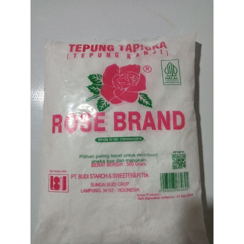 

Tepung Tapioka/kanji Rose Brand