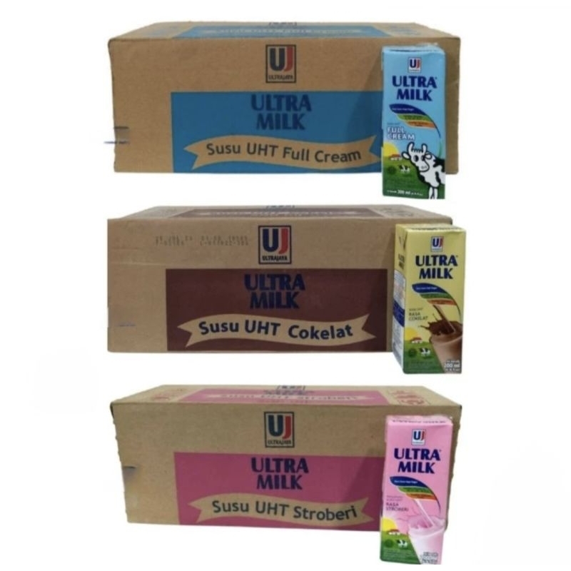 

Ultra Milk 200ml, 1 karton isi 24 kotak.