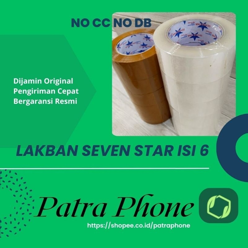 

Lakban Seven Star 45 x 100 yard isi 6 pcs