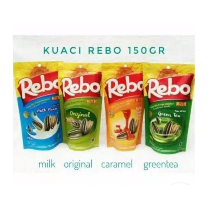 

Kuaci / kwaci Rebo 150 gram (Biji Bunga Matahari)