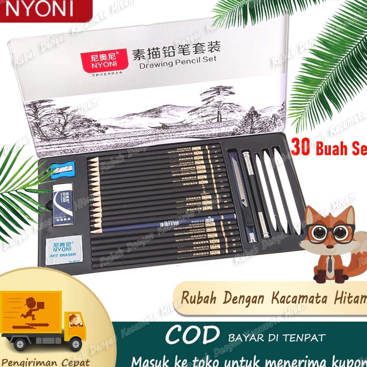 

Fast Delivery CODNYONI Sketch Drawing Pencil Set 3 Pensil Lukis Sketsa Set LengkapDrawingSketsa pensil Matt sketsa pemula pensil arang penghapus kotak pena pena kertas spons pena set pisausketch pencil set in Kotak besi