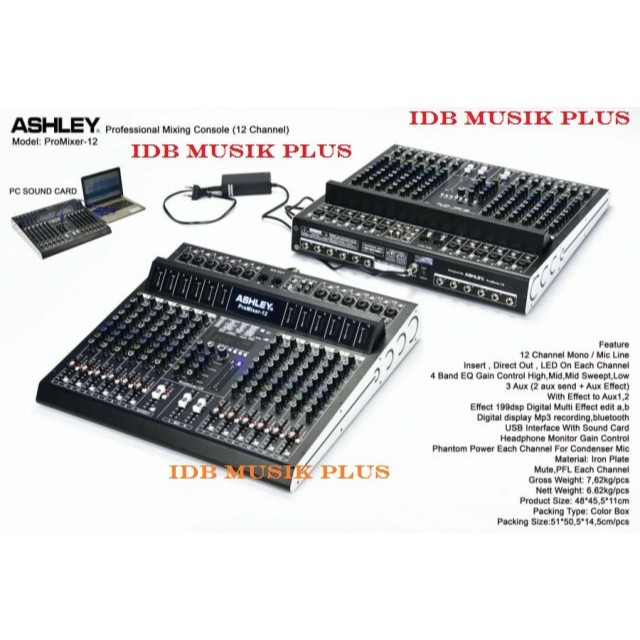 Mixer 12 Ch Ashley ProMixer12 ProMixer 12 Pro Mixer 12 Original