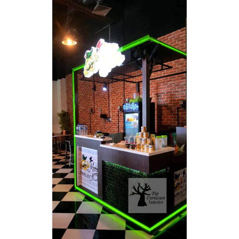 jual booth etalase mall jogja minuman makanan es teh