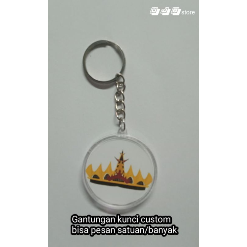 gantungan kunci siger Lampung