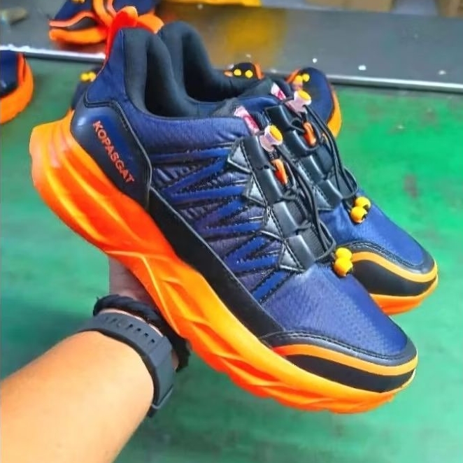 Sepatu Lari Original Exduma Navy Orange Kopasgat