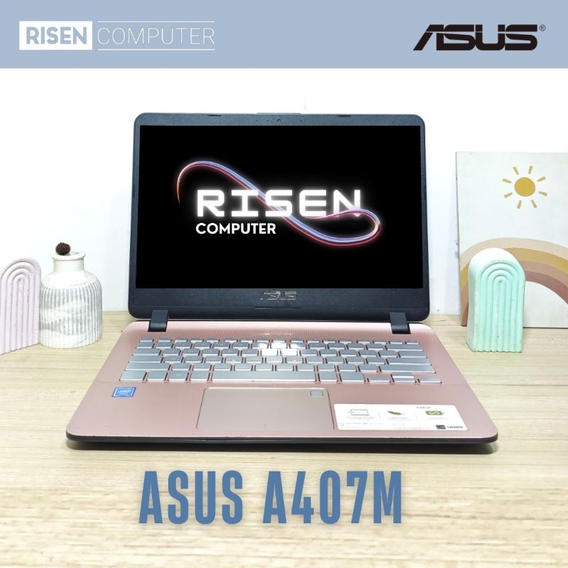 Second LAPTOP ASUS A407M Intel Celeron N4000 RAM 8GB SSD 128GB Notebook 14inch Seken Bekas