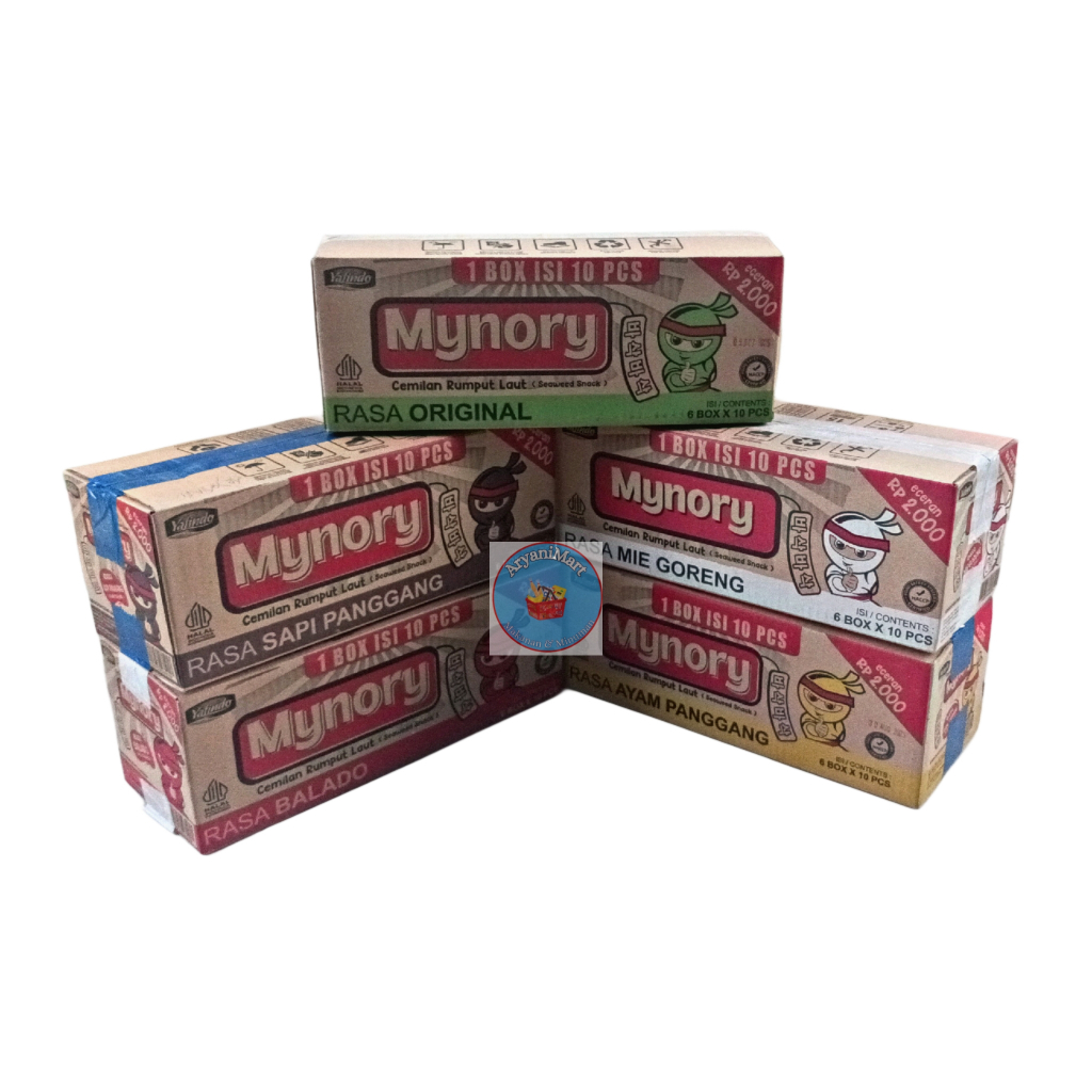 

Mynory Rumput Laut 1dus isi 6pak x 10pcs