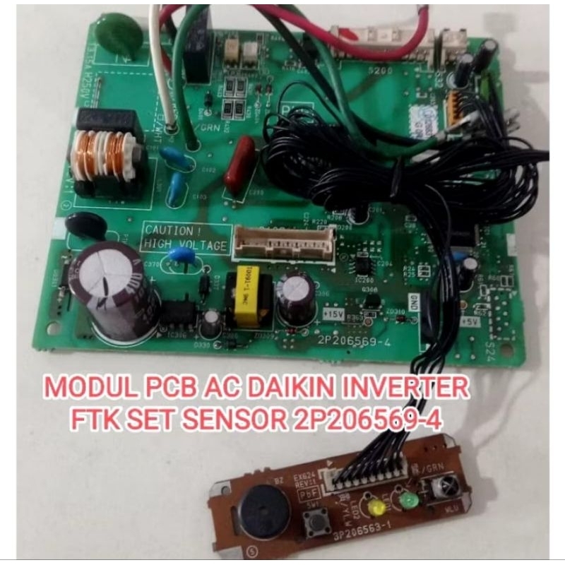 MODUL PCB AC DAIKIN INVENTER FTK2P206569+SET SENSOR ORIGINAL
