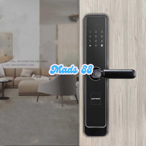 Handel Handle Kunci Kuncian Pintu Rumah Smart Door Lock Sensor Pintar Sidik Jari Password Fingerprin