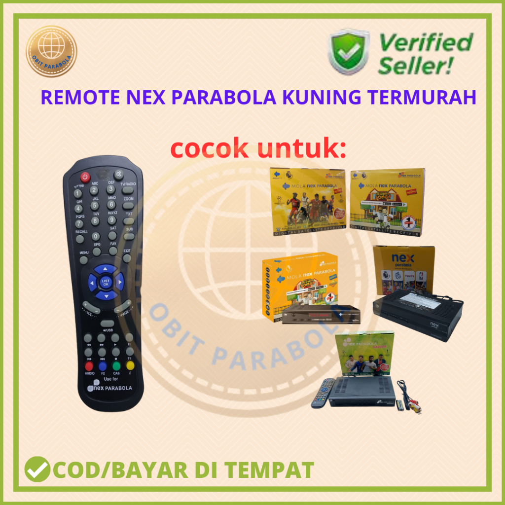 REMOTE NEX PARABOLA KUNING/PUTIH/HITAM/GARUDA G1 PALING MURAH
