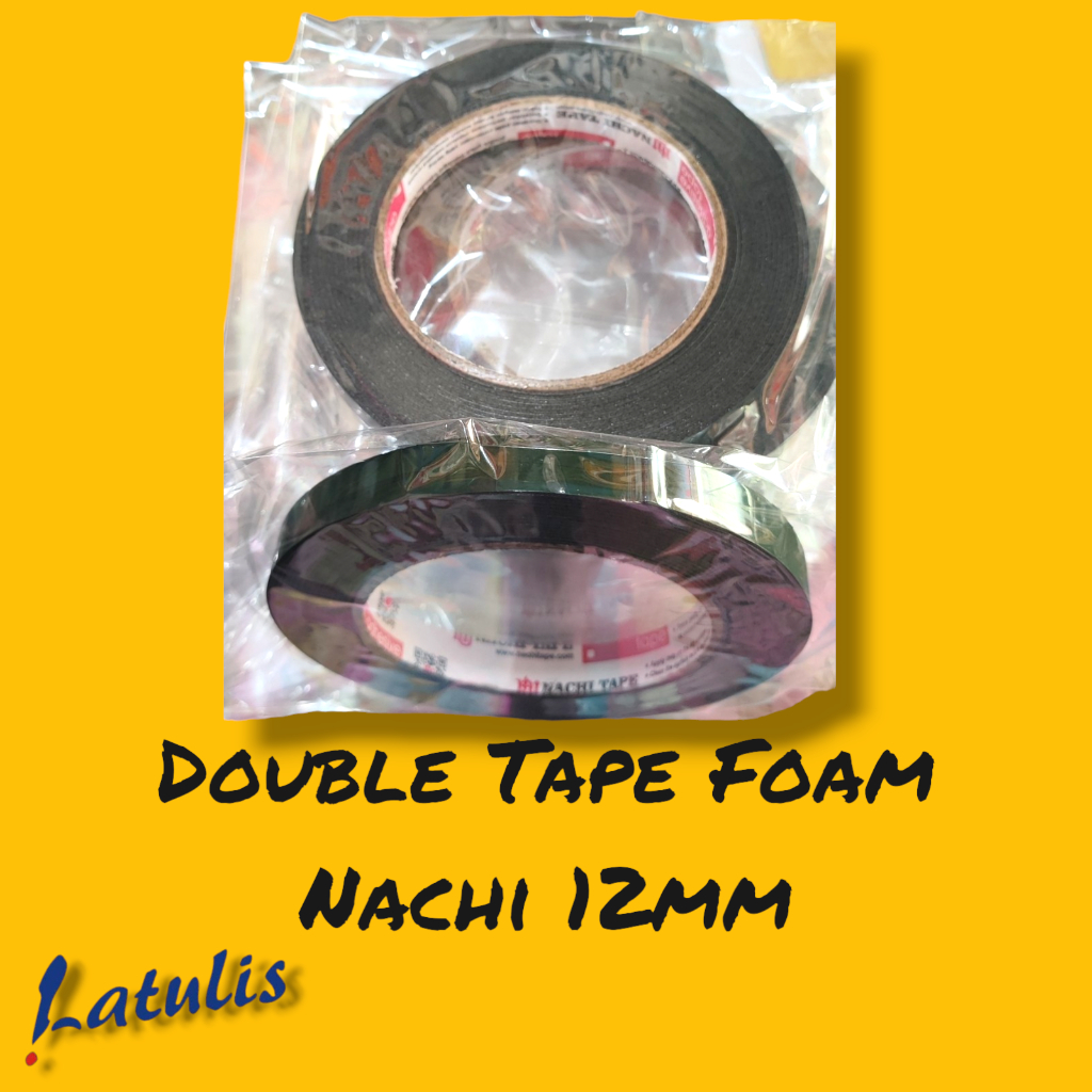 

Double Tape FOAM NACHI 1/2 inch 12 mm x 5 M / Double Tape FOAM NACHI 1 inch 24 mm x 5 M
