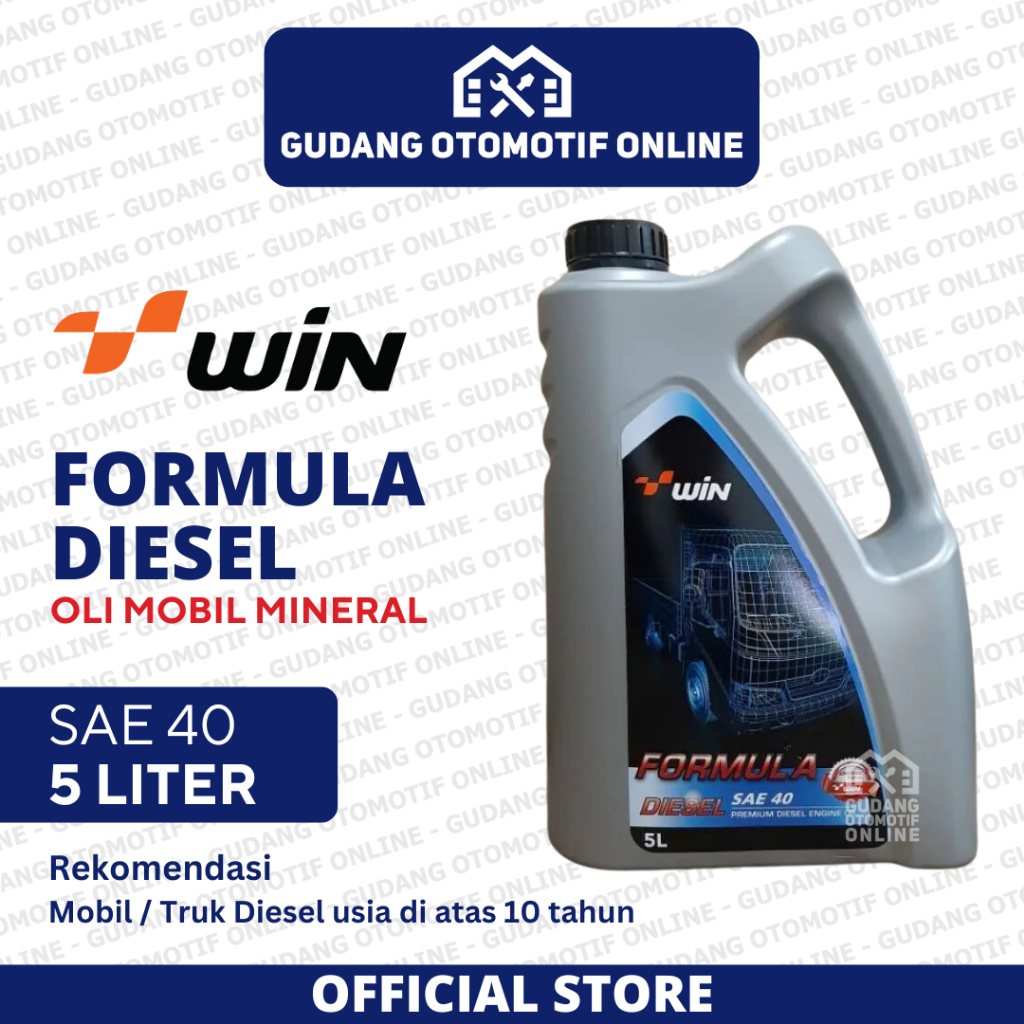 Oli Win Formula Diesel SAE 40 5L 5 Liter - Oli Mesin Mobil Diesel Mineral