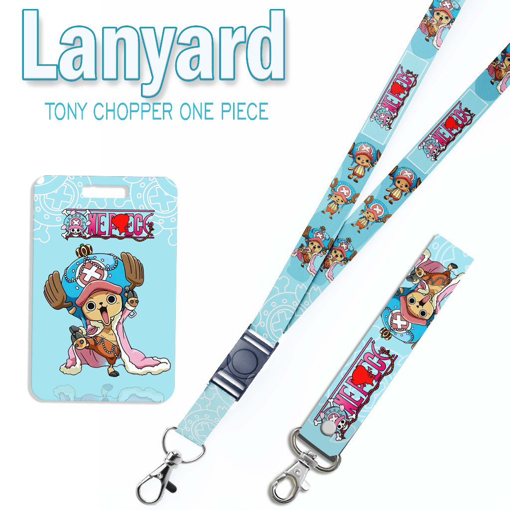 

STRAP LANYARD CARD HOLDER Chopper one piece Gantungan Kunci - Handphone - ID Card