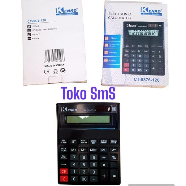 

KALKULATOR ELEKTRONIK 12 DIGITS CT-8876-120 KENKO MURAH
